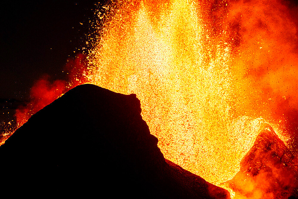 The Geldingadalir Volcanic Eruption, Fagradalsfjall, Iceland, Polar Regions