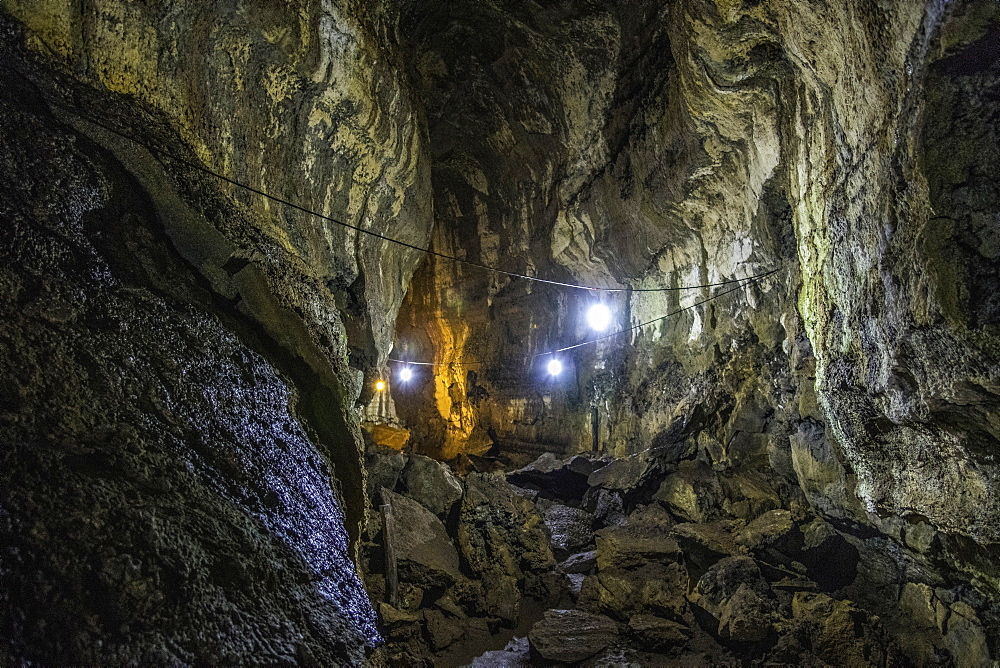 Lava Tube, Santa Cruz, Galapagos, UNESCO World Heritage Site, Ecuador, South America