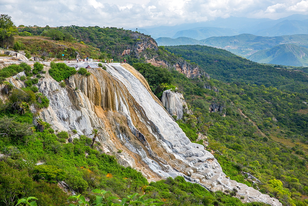 Hierve el Agua petrified waterfall in Oaxaca, Mexico, North America