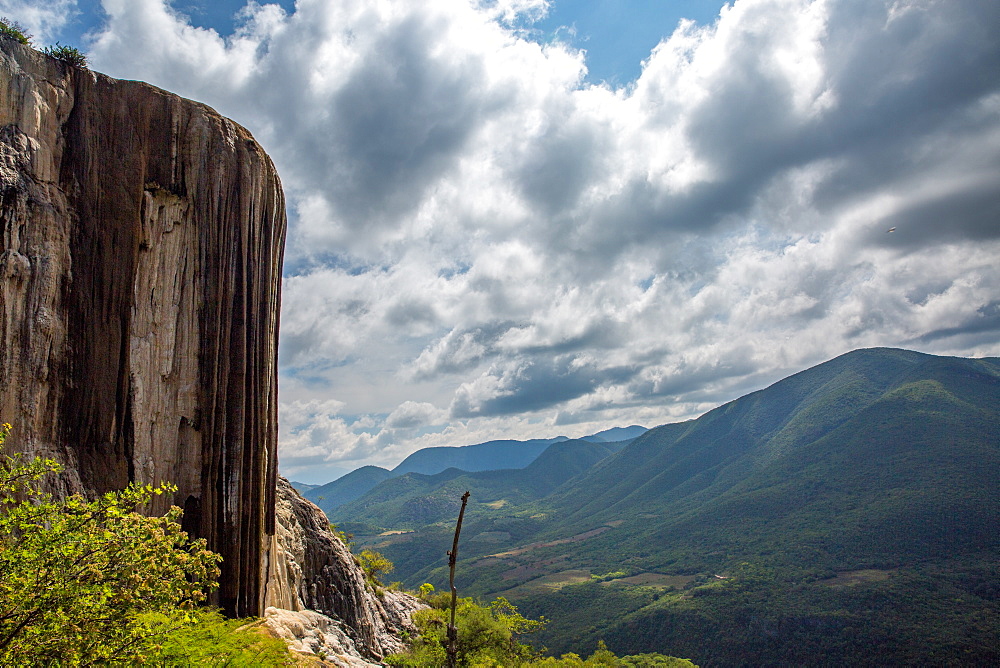 Hierve el Agua petrified waterfall in Oaxaca, Mexico, North America