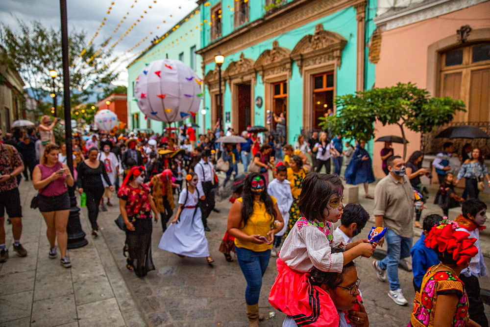 Dia De Los Muertos (Day of the Dead) celebrations in Oaxaca, Mexico, North America