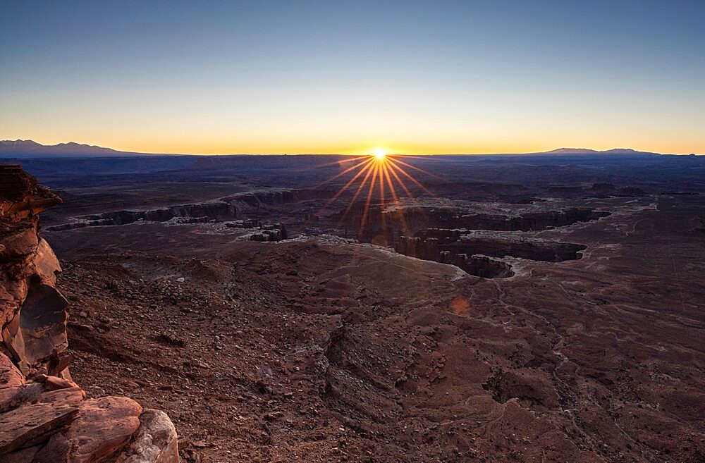 Sunrise at Grand View Point, Canyonlands National Park, Utah, United States of America, North America