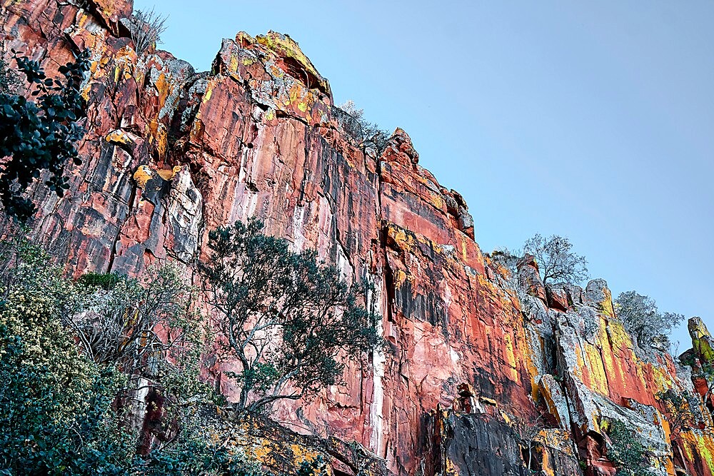 Waterberg Plateau colored rock formation, Namibia, Africa