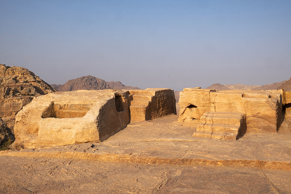 Altar of sacrifice monument, Petra, UNESCO World Heritage Site, Jordan, Middle East