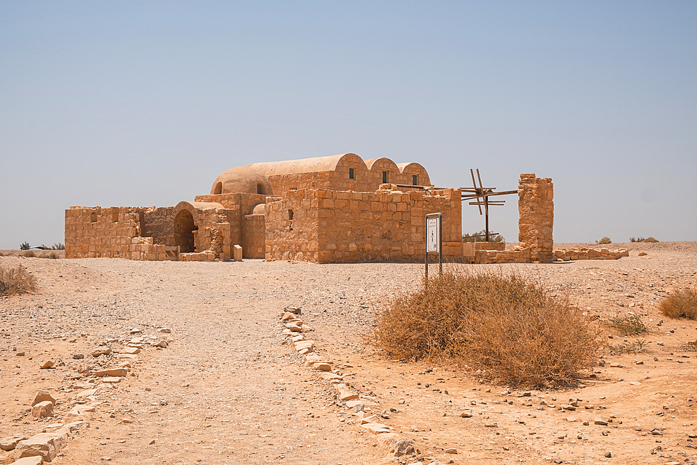 Qusayr Amra desert castle, UNESCO World Heritage Site, Jordan, Middle East