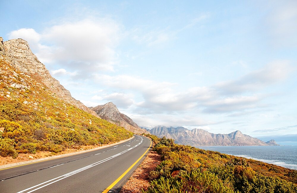 Road near Pringle Bay, Western Cape, South Africa, Africa