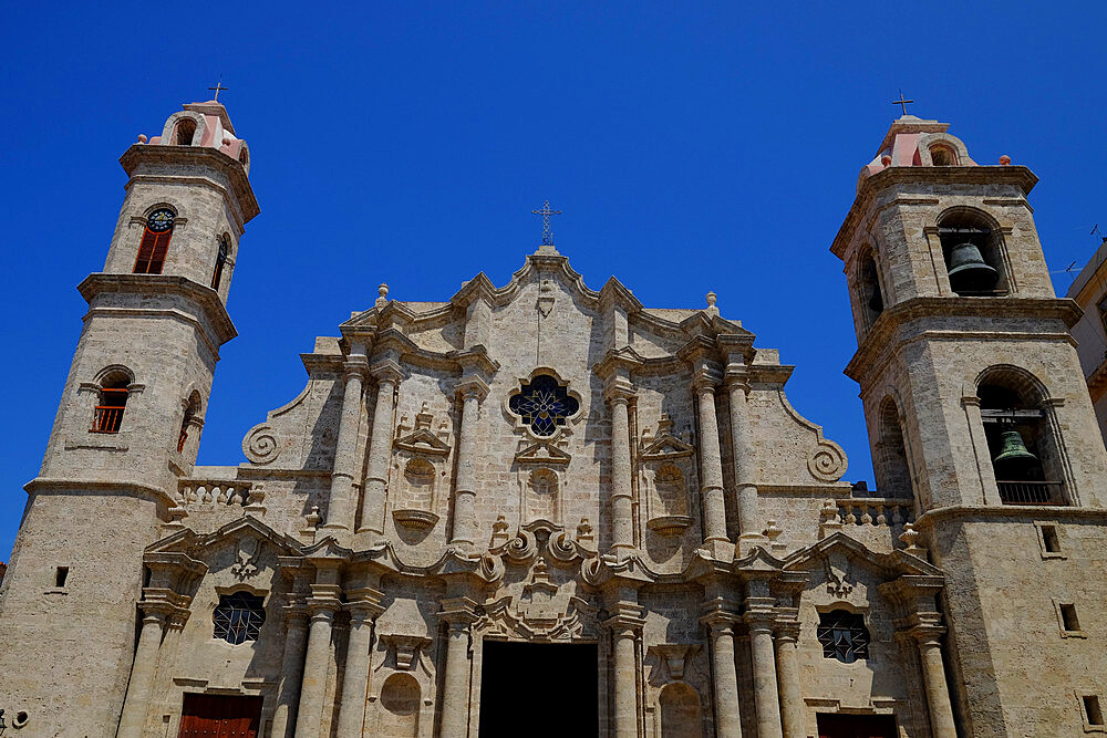 Historic church, Old Havana, Cuba, West Indies, Central America