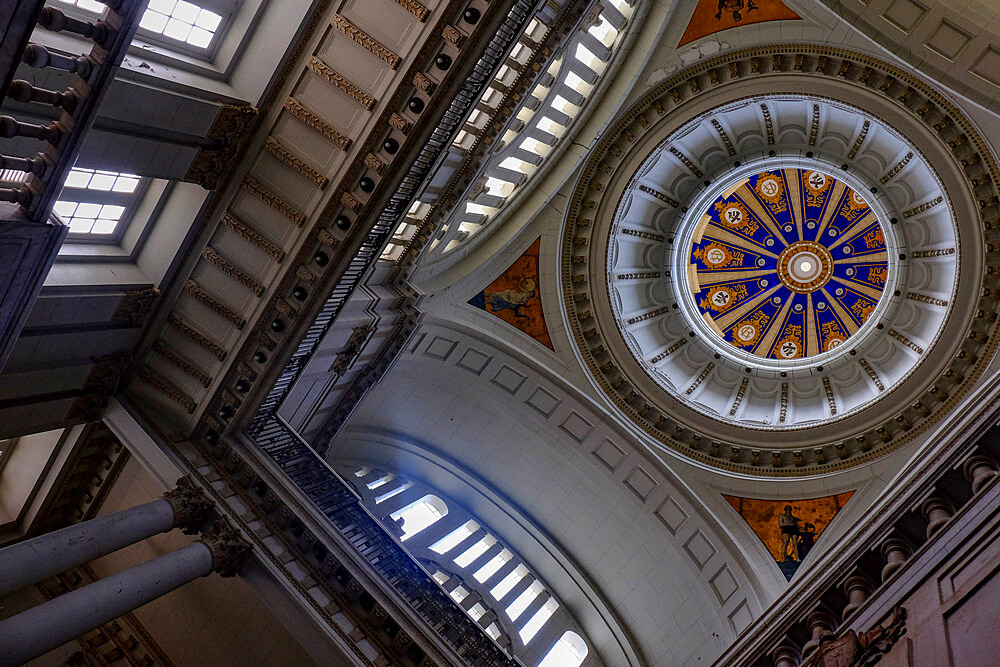 Inside the cupola of the old Presidential Palace which is now the Revolution Museum, Havana, Cuba, West Indies, Central America