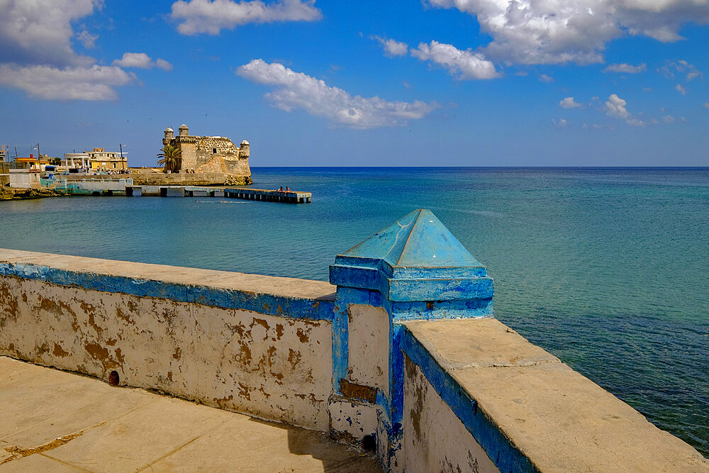 Seventeenth century fort on the coast, Cojimar, Cuba, West Indies, Central America