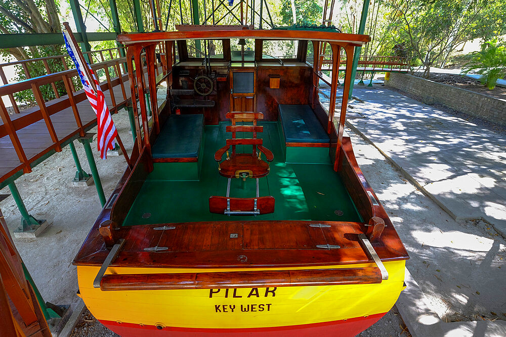 Ernest Hemingway's boat Pilar at his home, Fica Vigia, San Francisco de Paula, Havana, Cuba, West Indies, Central America