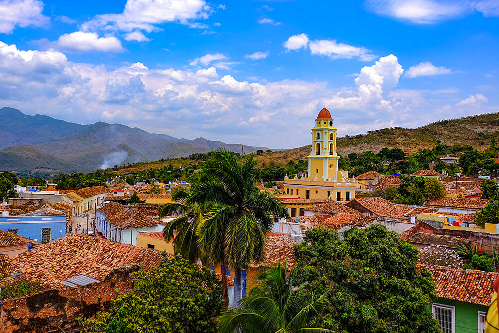 Rooftop view of Trinidad, UNESCO World Heritage Site, Sancti Spiritus, Cuba, West Indies, Central America