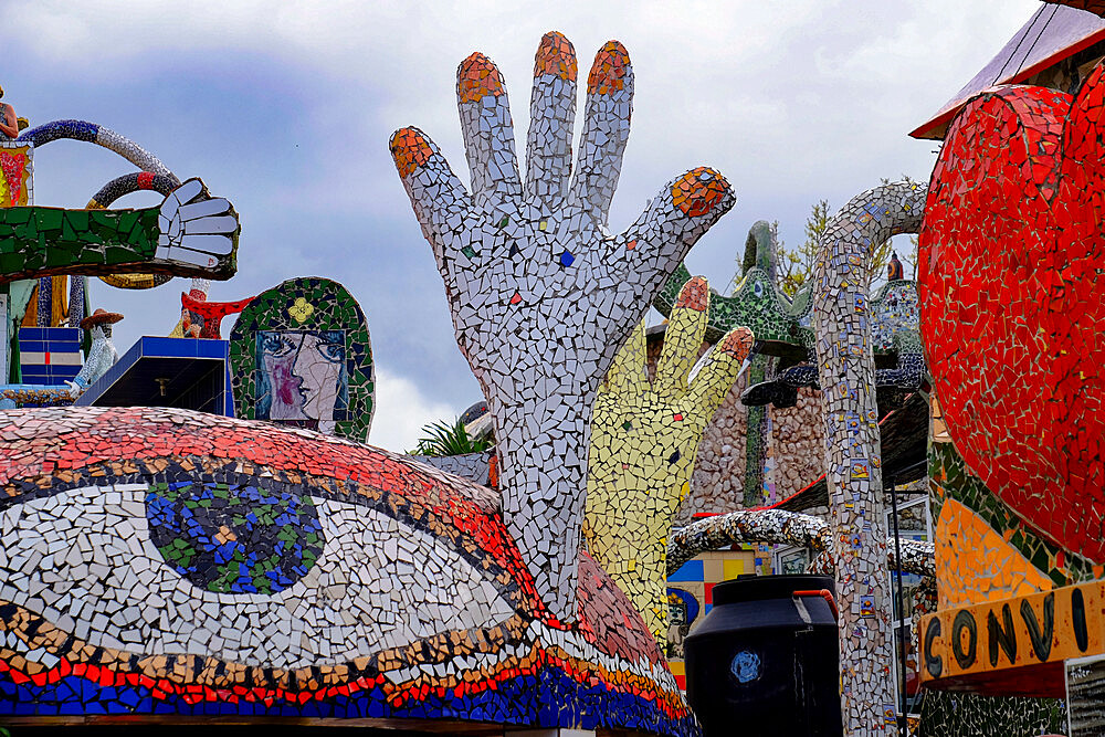 Amazing mosaics form the village of Fusterlandia, Havana, Cuba, West Indies, Central America