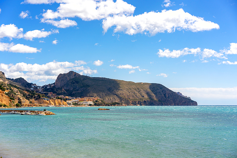 Coast of Altea on a sunny day, Murcia, Spain, Europe