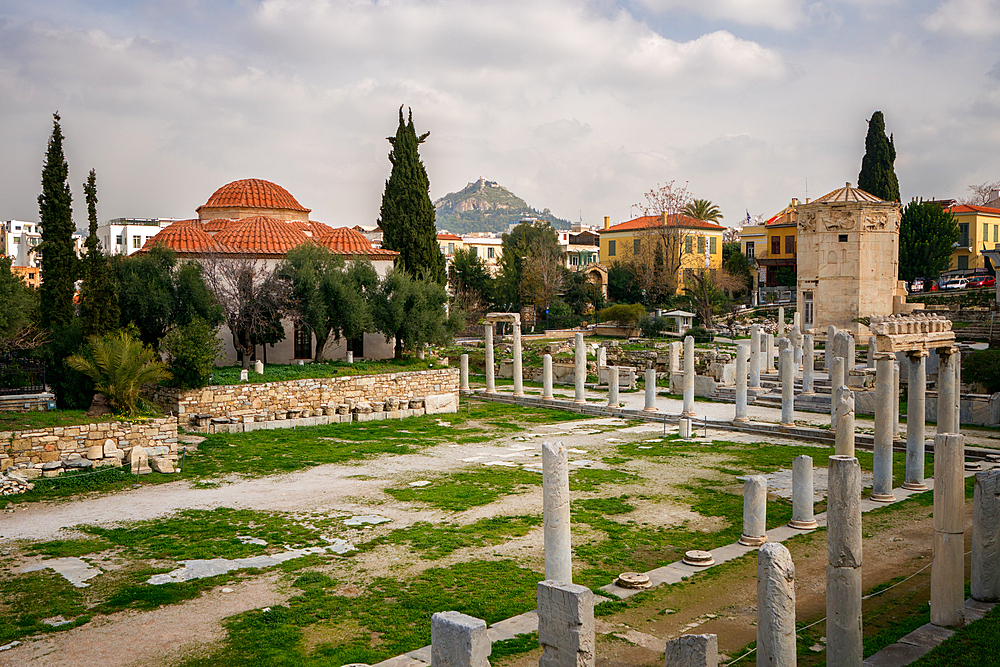 Roman Forum Agora of Athens in Greece