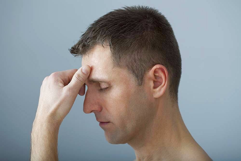 Man with headache