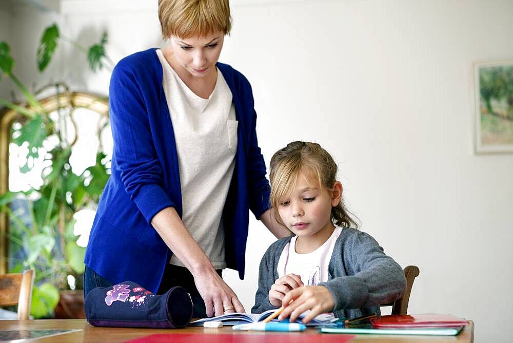 Child doing homework