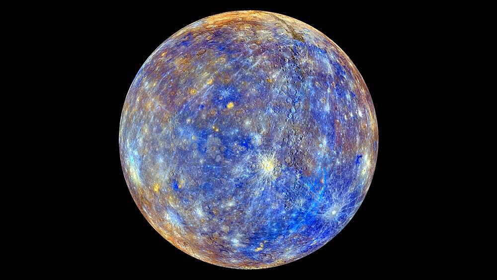 Mercury, False-Color