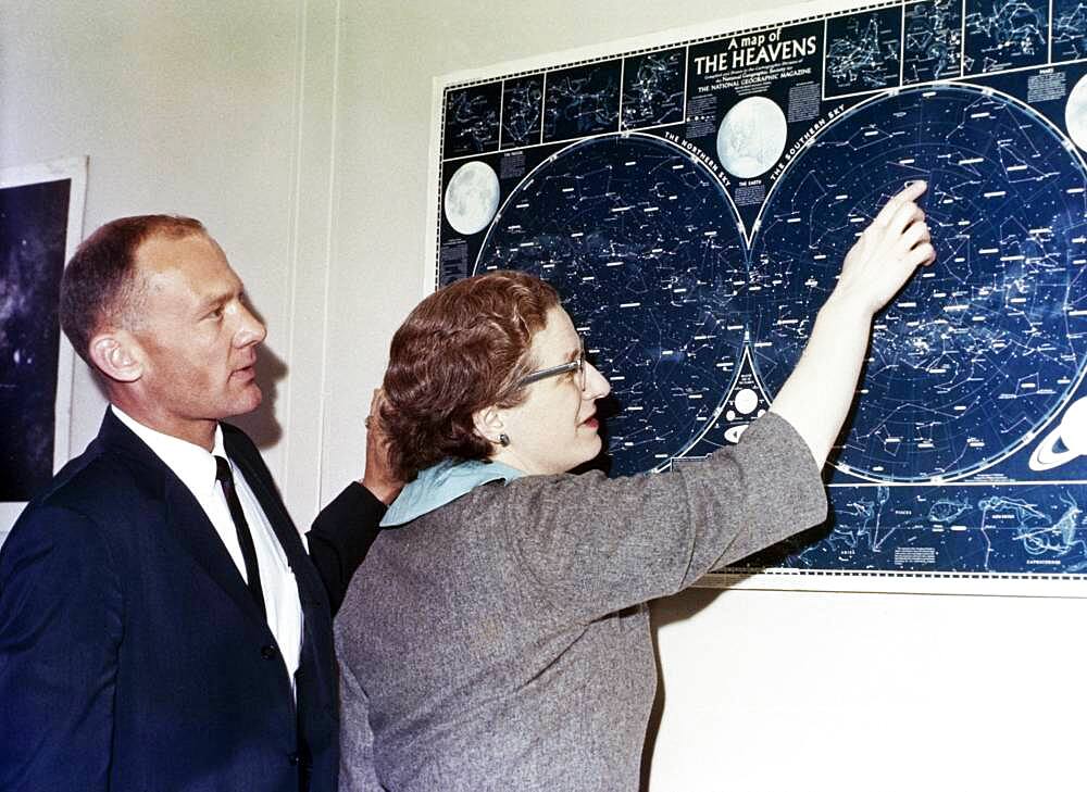 Nancy Roman and Edwin Aldrin