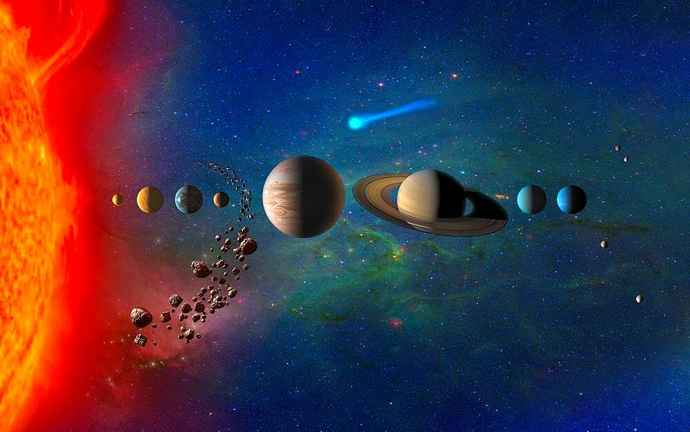 Solar System, Illustration