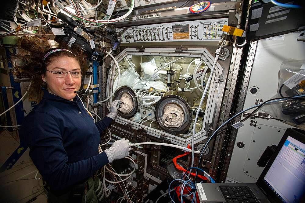 Astronaut Christina Koch on the ISS