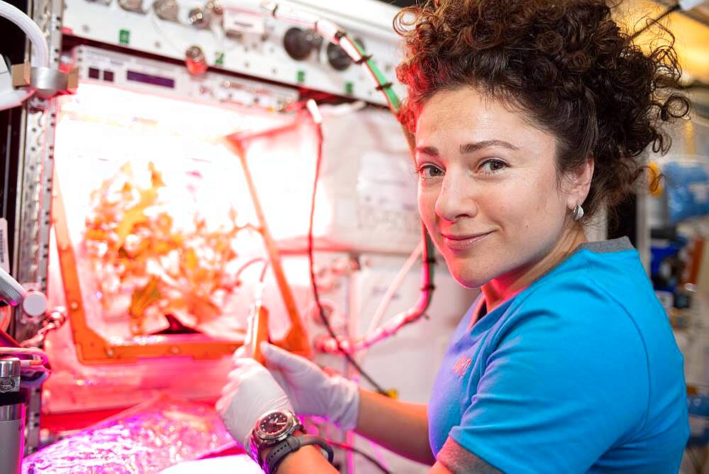 Watering Plants on the ISS