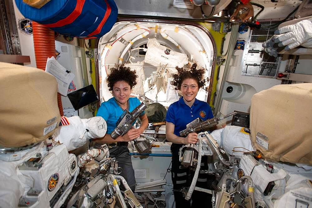 Astronauts Jessica Meir and Christina Koch