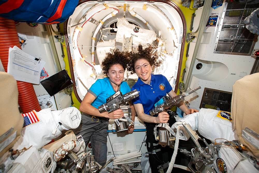 Astronauts Jessica Meir and Christina Koch