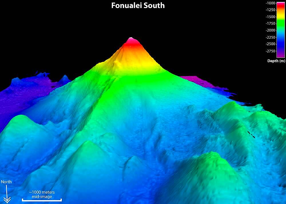 Fonualei South Volcano, Sonar Image