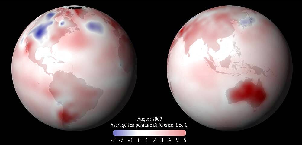 Global Temperature Anomaly, 2009