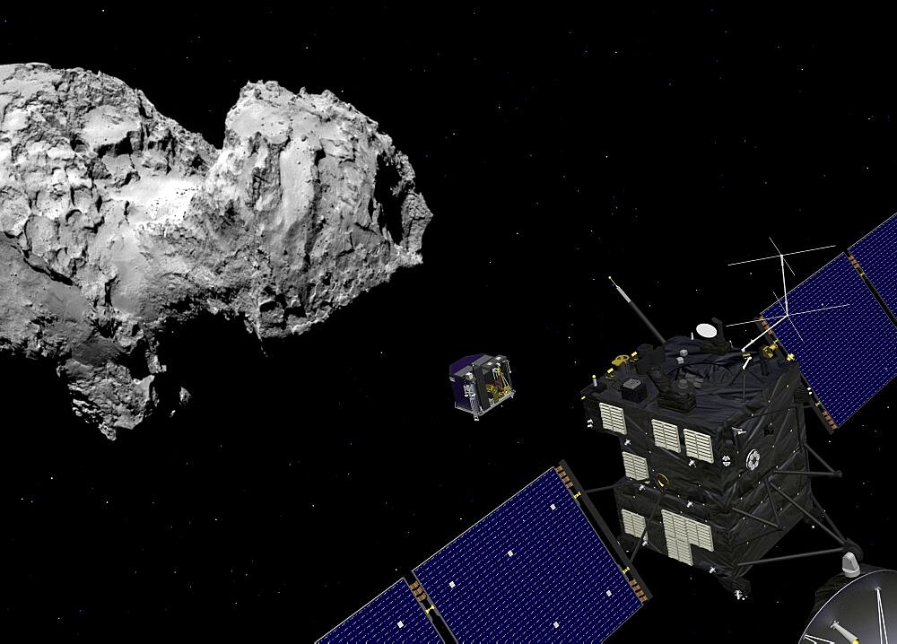 Rosetta Orbiter Deploys Lander to Comet 67P/C-G