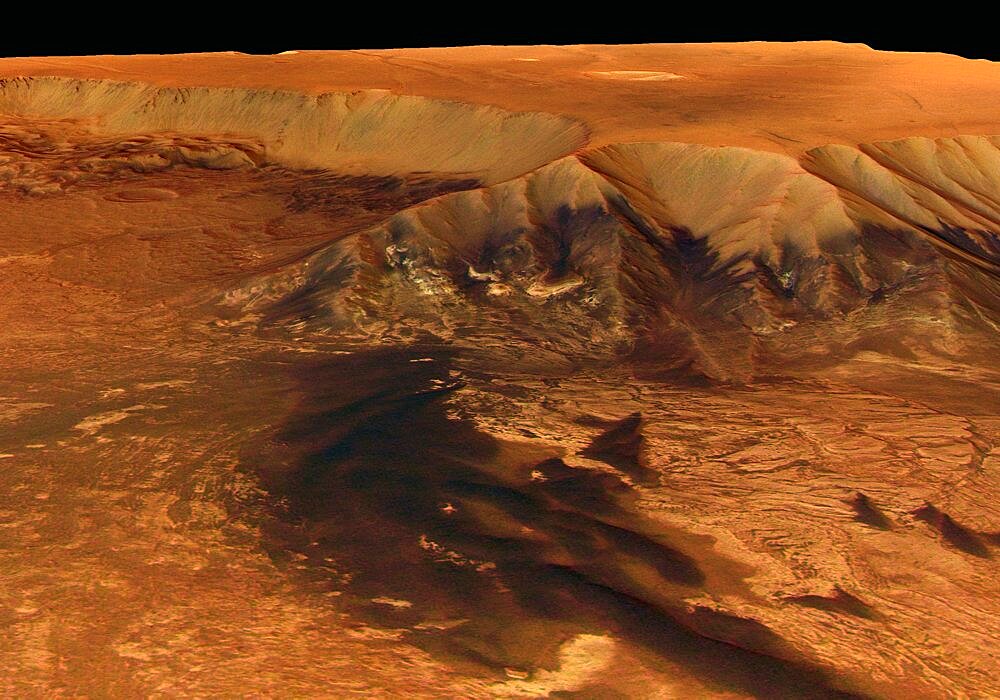 Mars, Valles Marineris Canyon, Melas Chasma