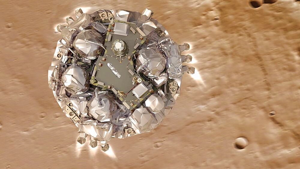 Schiaparelli Entry Module Approaches Mars