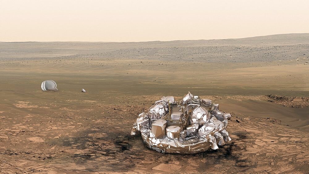 Schiaparelli Module On Mars