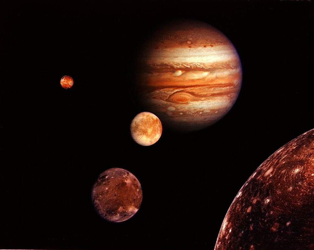 Jupiter Mosaic with Galilean Moons