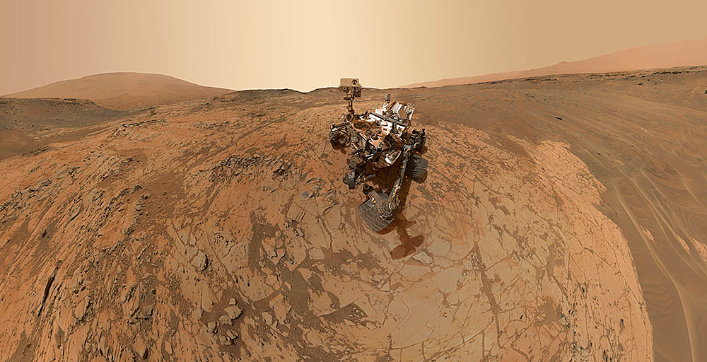 Mars Curiosity Rover at Mount Sharp