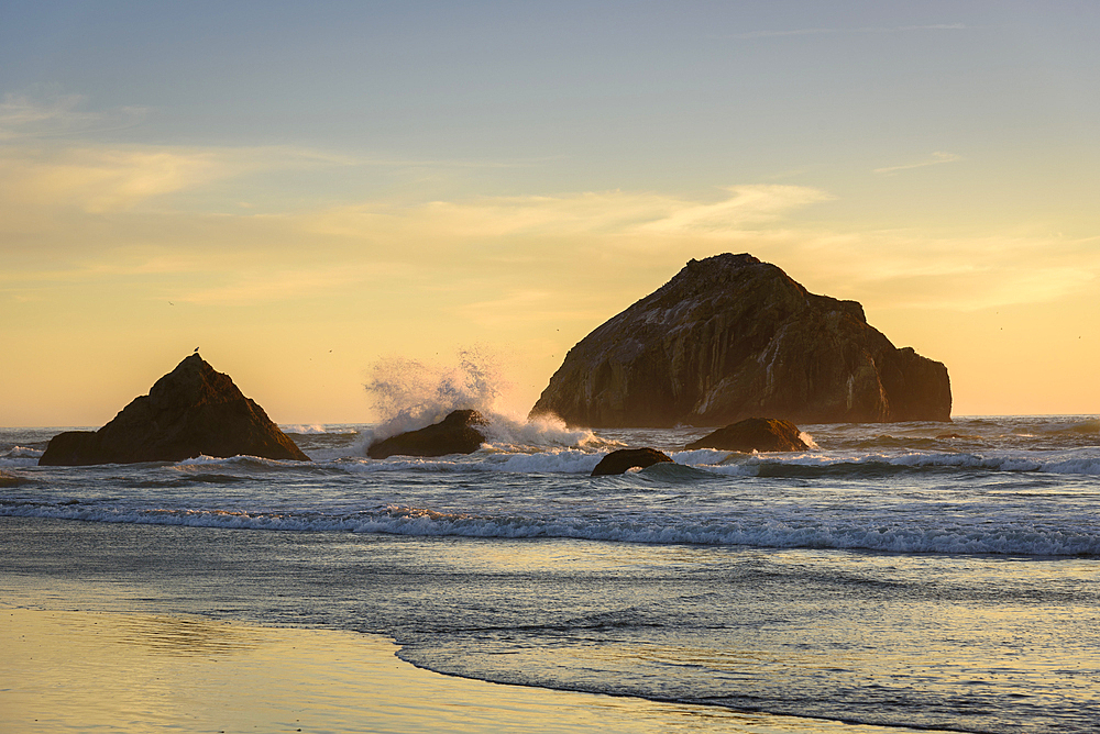 Face Rock at Bandon Beach on the southern Oregon coast.