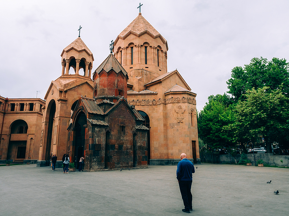 St. Astvatsatsin Kathoghike Church in Yerevan, Armenia (Hayastan), Caucasus, Central Asia, Asia