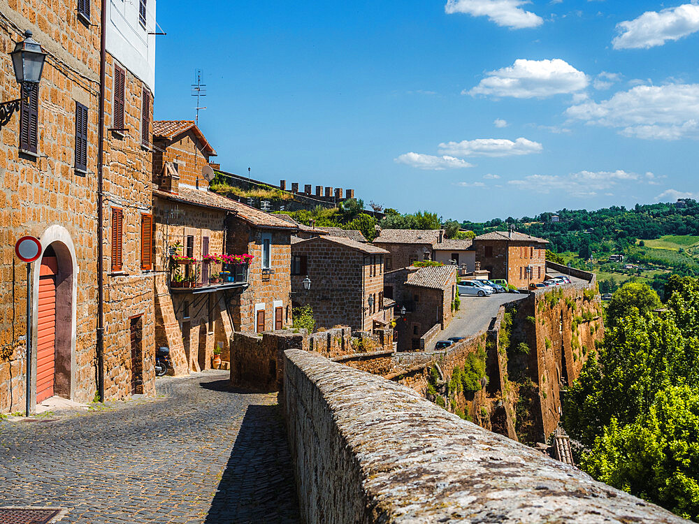 The boundaries of the old town and its ancient walls, Orvieto, Umbria, Italy, Europe