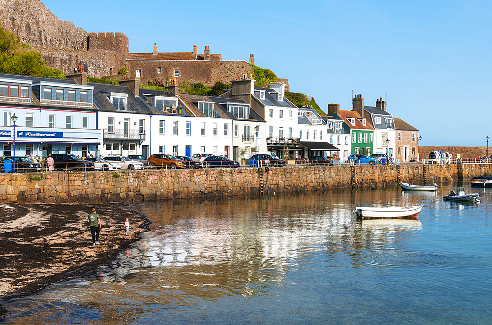 Gorey fishing village, Jersey, Channel Islands, Europe