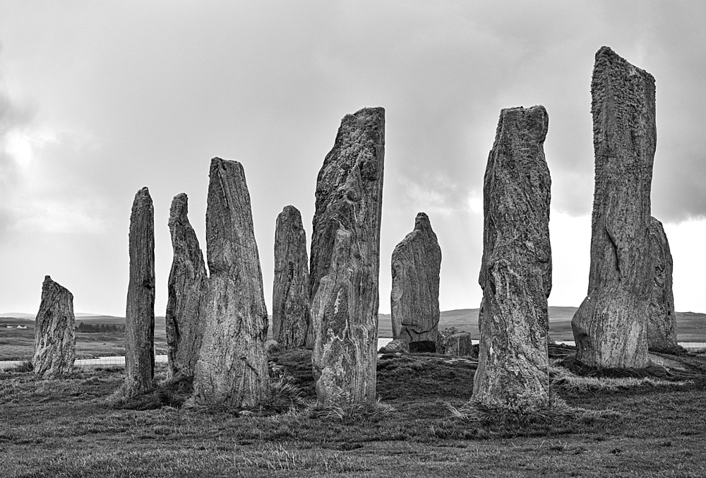 The Callanish (Calanais) Standing Stones, the Neolithic monument in Callanish, Isle of Lewis, Outer Hebrides, Scotland, United Kingdom, Europe