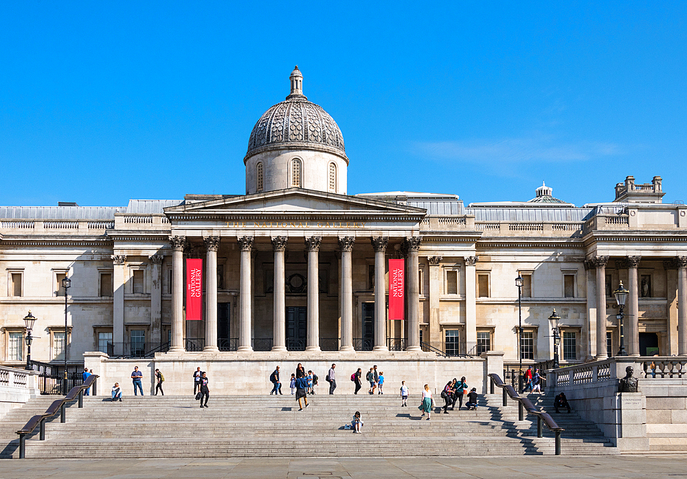 The National Gallery, Trafalgar Square, London England