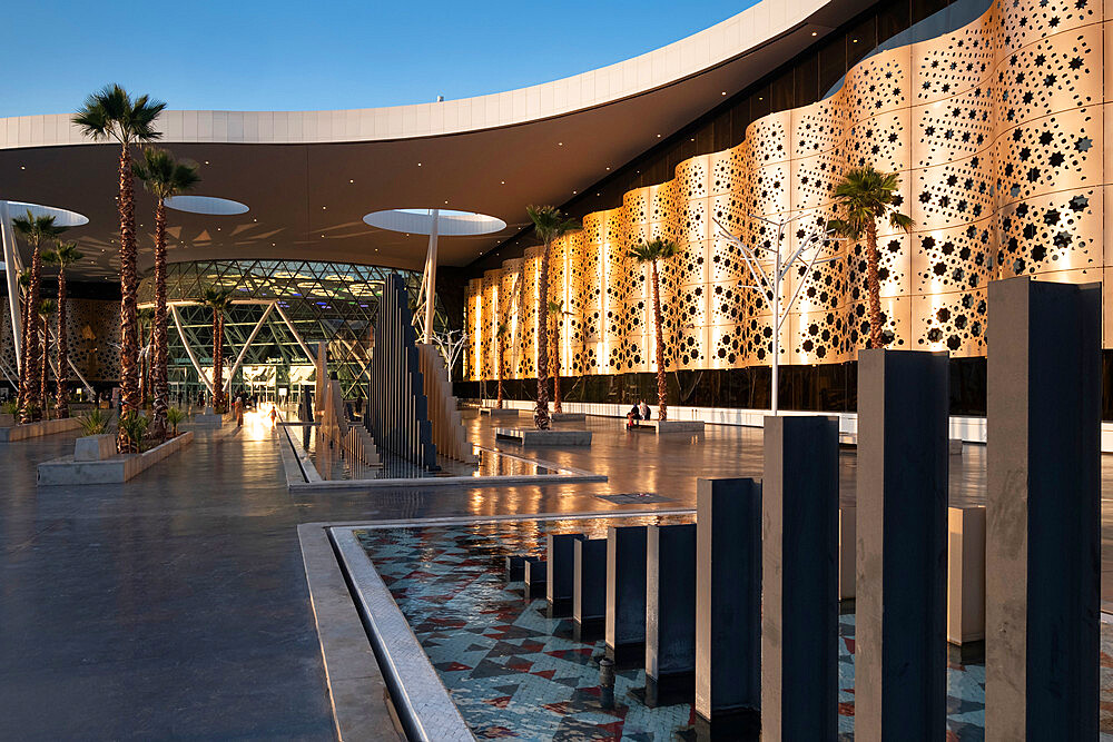 Exterior of Marrakesh Menara Airport, Marrakesh, Marrakesh Safi region, Morocco, North Africa, Africa