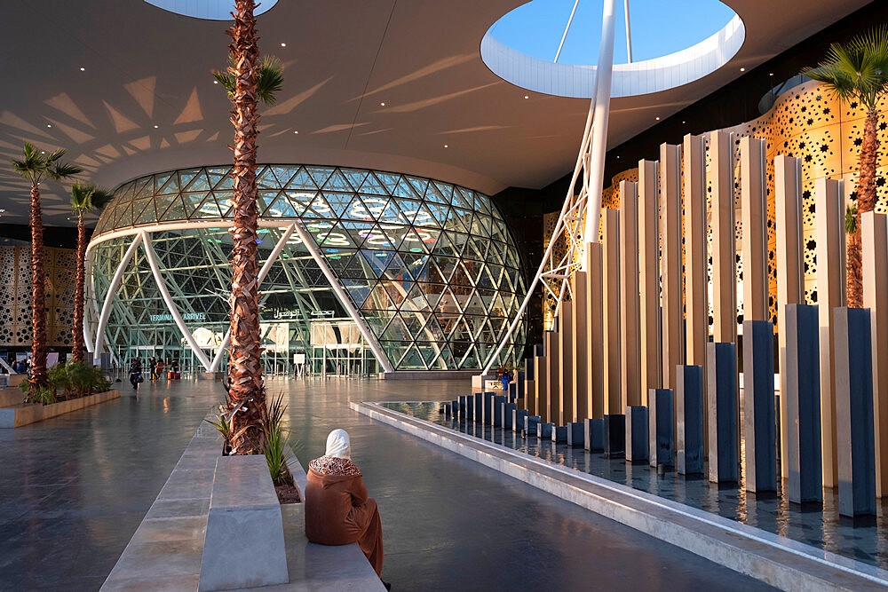 Interior of Marrakesh Menara Airport, Marrakesh, Marrakesh Safi region, Morocco, North Africa, Africa