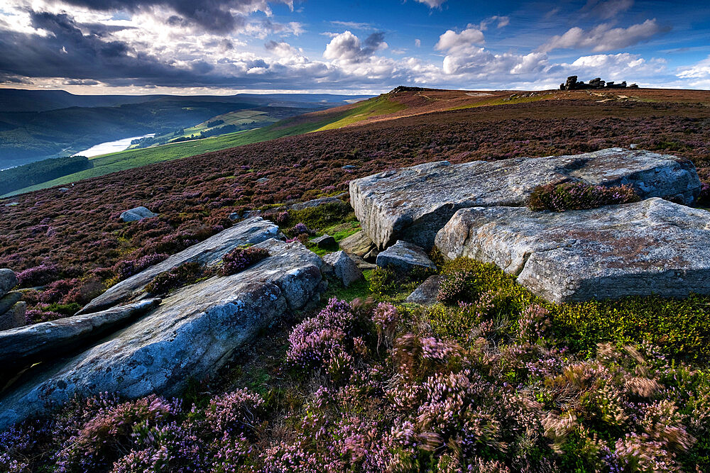 The Wheelstones and White Tor, Derwent Edge, Peak District National Park, Derbyshire, England, United Kingdom, Europe