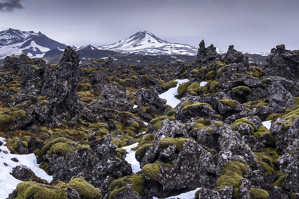 Bjarnarhofn Lava Field, Snaefellsnes Peninsula, Iceland