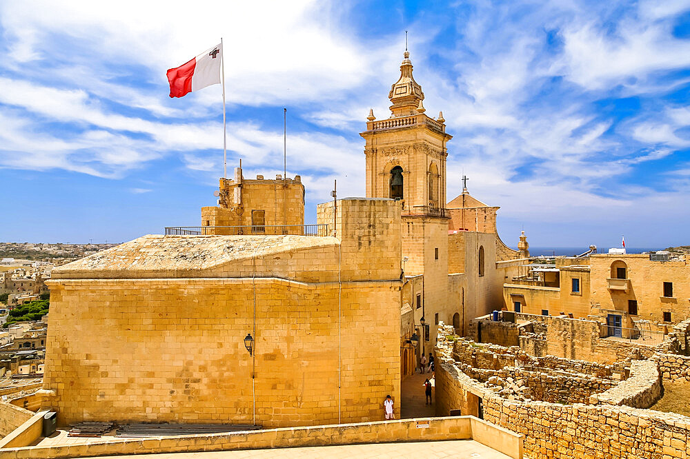 Cathedral of the Assumption, the Citadel, Victoria, Gozo, Malta, Mediterranean, Europe