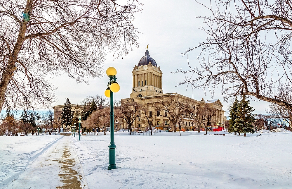 The Manitoba State Legislature Building, Winnipeg, Manitoba, Canada, North America