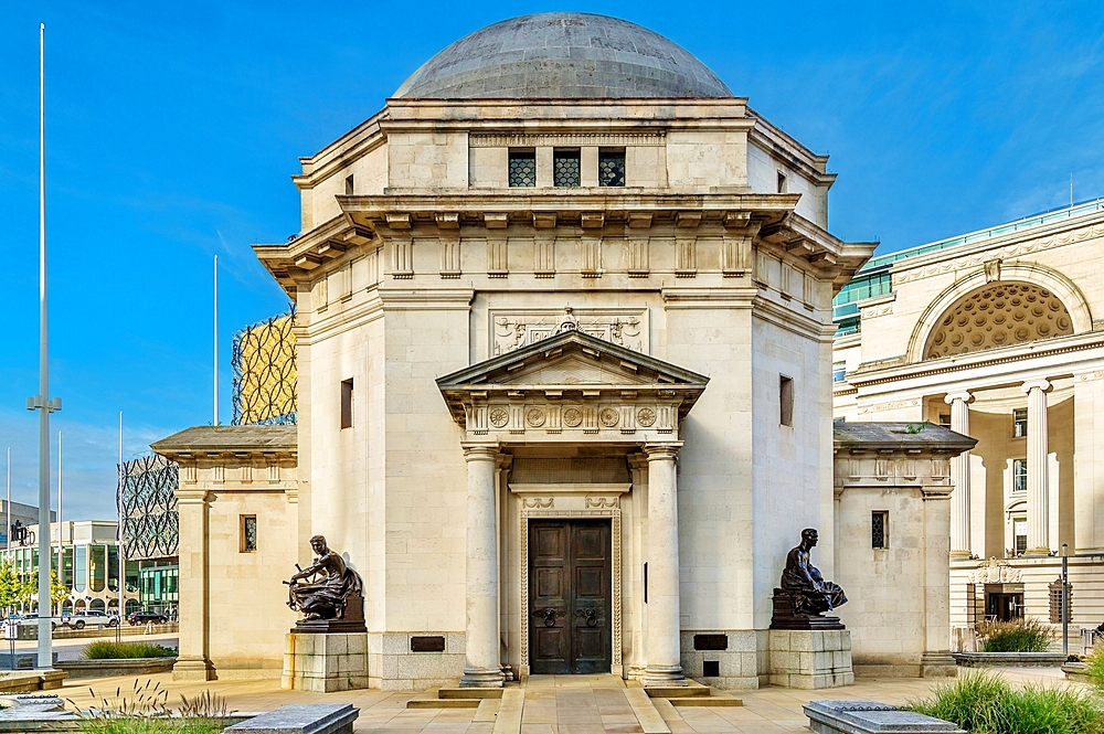 The Hall of Memory, a memorial to those killed in two World Wars and subsequent conflicts, Centenary Square, Birmingham, West Midlands, England, United Kingdom, Europe