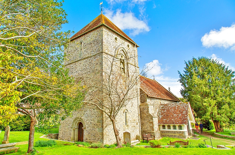 St. Andrew's Church, Jevington, East Sussex, England, United Kingdom, Europe