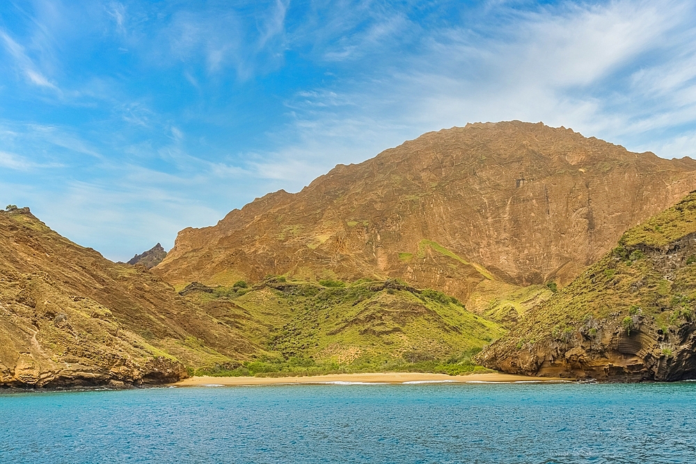 Pitt Point, a volcanic tuff formation on San Cristobal Island, Galapagos, UNESCO World Heritage Site, Ecuador, South America